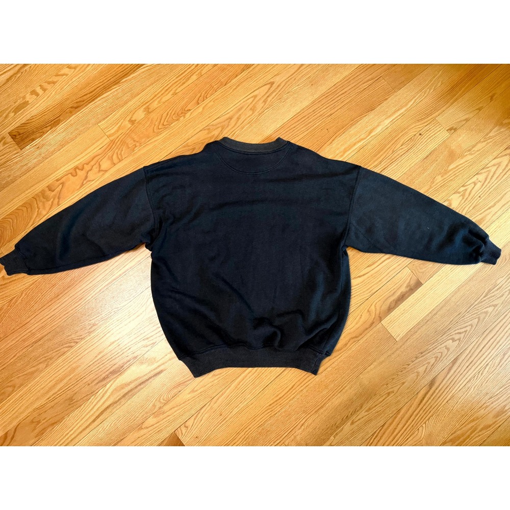 Vintage Jacksonville Jaguars Crable Sportswear Black Sweatshirt XL Embroidered - Picture 2 of 7